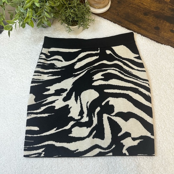 H&M mini zebra sweater skirt - Picture 1 of 7